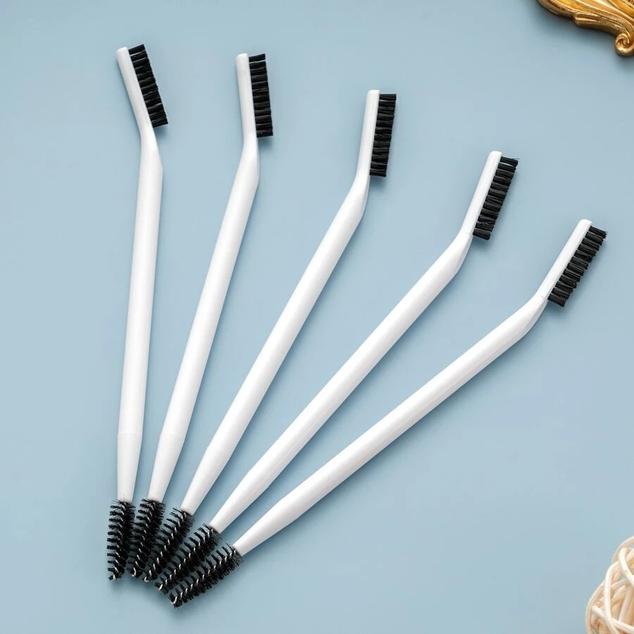 1pc Refreshed Version Beginners' Beauty Brush For Eye Makeup, Dual-Ended Eyelash Comb & Spiral Eyebrow Brush, Portable, Eyebrow Brush, Eyeshadow Brush, Brush,Giveaways - White - View 1