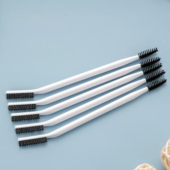 1pc Refreshed Version Beginners' Beauty Brush For Eye Makeup, Dual-Ended Eyelash Comb & Spiral Eyebrow Brush, Portable, Eyebrow Brush, Eyeshadow Brush, Brush