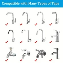 1pc Faucet Water Filter For Kitchen And Bathroom, Remove Chlorine, Fluoride, Heavy Metals, Hard Water - White - View 12