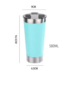 vaso termico de aislamiento 580 ml acero inoxidable doble pared - Morado - Ver 2