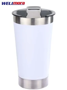 vaso termico de aislamiento 580 ml acero inoxidable doble pared - Morado - Ver 3