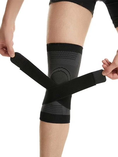 1 pieza Rodillera deportiva de nailon para presión y antideslizante para accesorios de gimnasio mientras se corre, soporte de rodilla