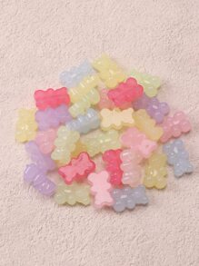 30pcs Mixed Color Gummy Bear Beads Diy Jewelry Accessories - Multicolor - View 3