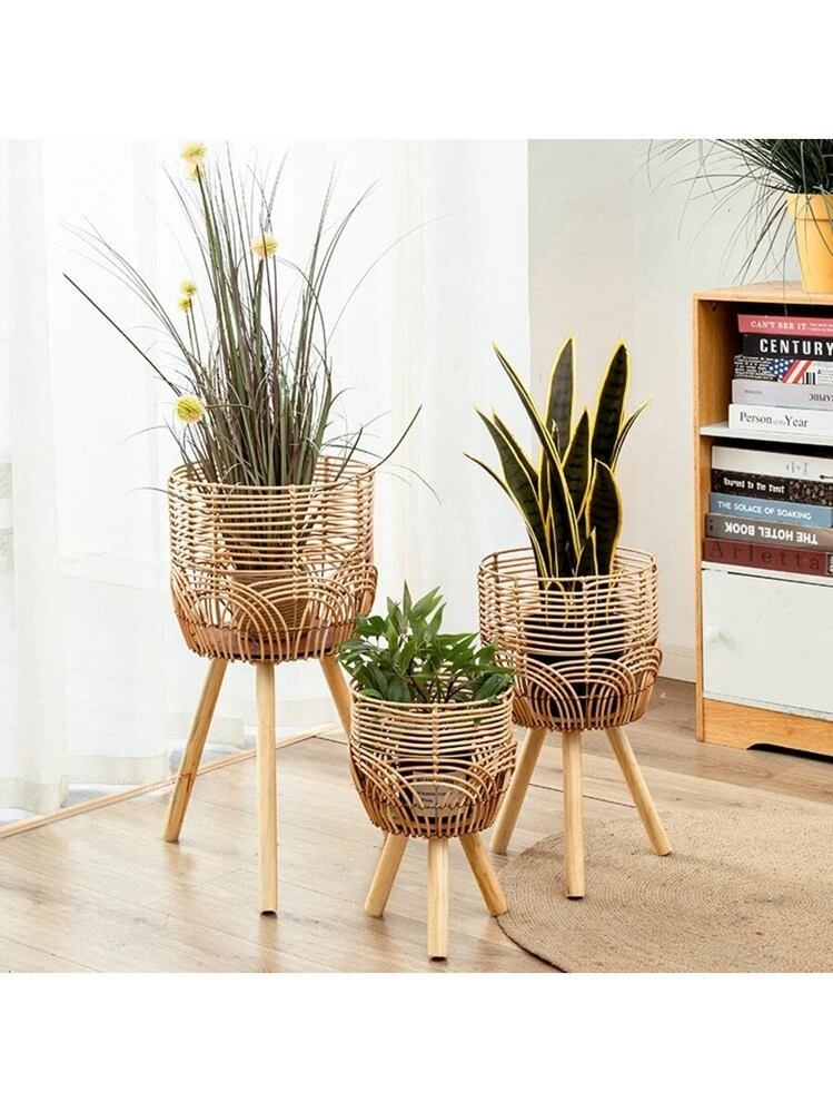 3F 3個セット 昭和レトロ 竹製 鉢カバー 4号 ポットカバー バスケット 植木鉢 竹バスケット for plants 3F 3個セット 昭和レトロ 竹製 鉢
