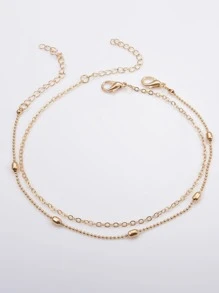 17KM 2入組/套極簡鏈式腳鏈