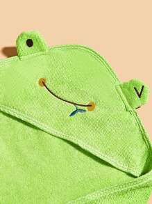 1pc Cartoon Animal Shaped Chenille Bathrobe For Pet, Absorbent After Bathing