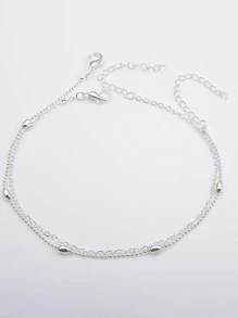 17KM 2pcs/set Minimalist Chain Anklet