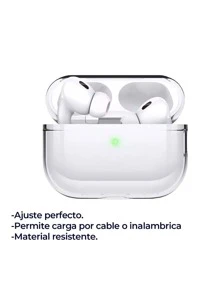 Funda Para AirPods Pro 2 Case Estuche Protector Semirrigida - transparente - Ver 3