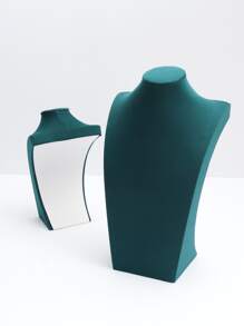 1入組黑暗的綠色H型項鍊展示支架