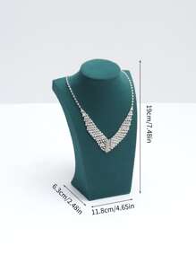 1入組黑暗的綠色H型項鍊展示支架