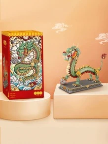 LOZ 神話動物吉祥物龍迷你積木適合學習室內裝飾桌面裝飾 - 彩色 - 查看 4