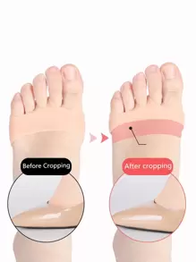 蜂窝硅胶前脚掌垫半高跟鞋（女款），透气、弹性、防摩擦、防痛、脚垫袜鞋垫、防滑半鞋垫、返校用品、女鞋靴配件、户外、运动、旅行、家居、办公室、学校 - 杏色 - 查看 6