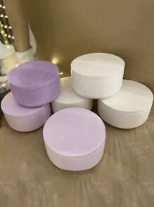 自制圆形硅胶容器模具带盖用于制作花盆、水泥、石膏工艺品 - 白色 - 查看 6