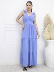 Women Dresses - 淺藍色 - 查看 1