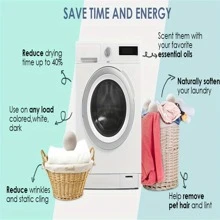 XL Premium Natural Wool Dryer Balls - Replace Dryer Sheets & Fabric Softener - Laundry Balls For Dryer - White - View 10