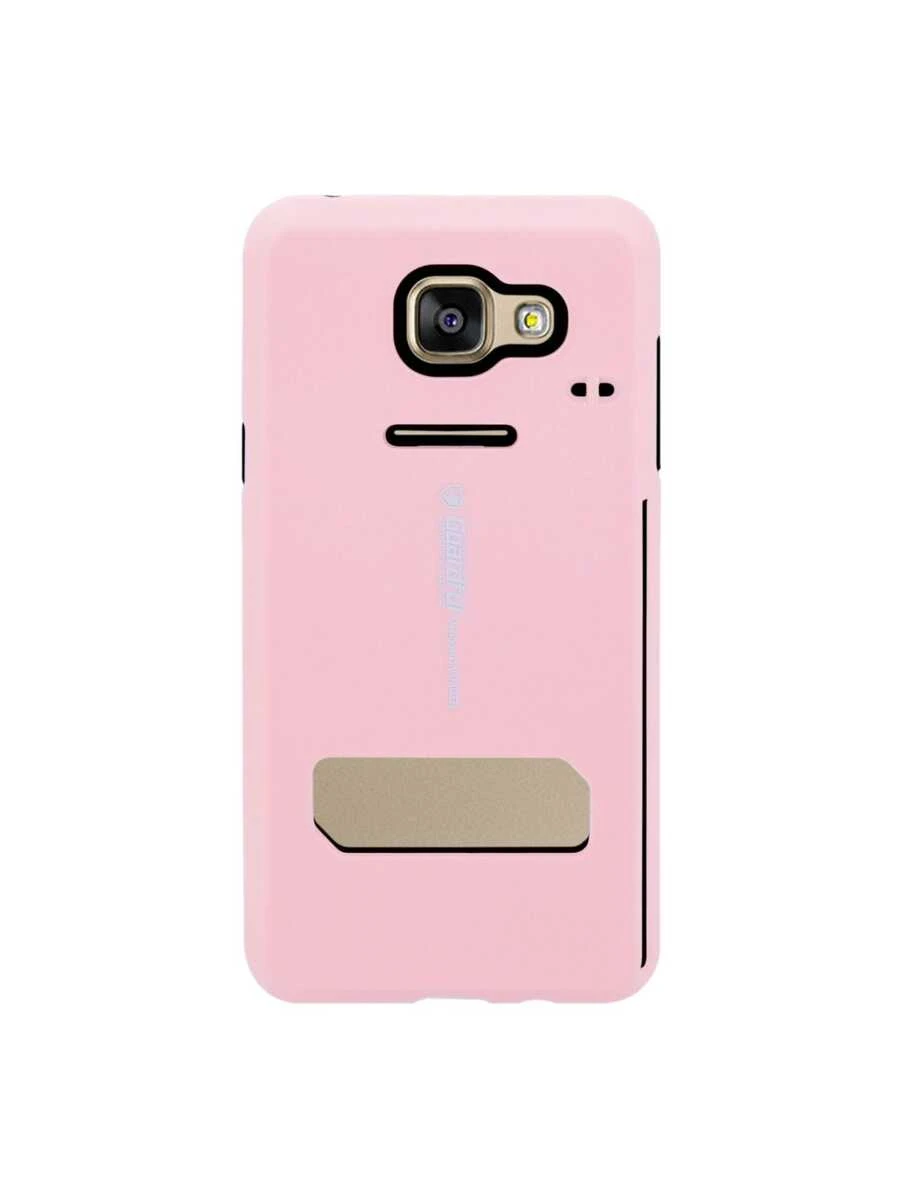 Guardful Heavy Duty Case With Card Holder For Galaxy A7 2016 - Pink - View 1