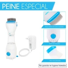 Peine Eléctrico Quita Piojos Aspiradora Para Liendres - Blanco - Ver 8