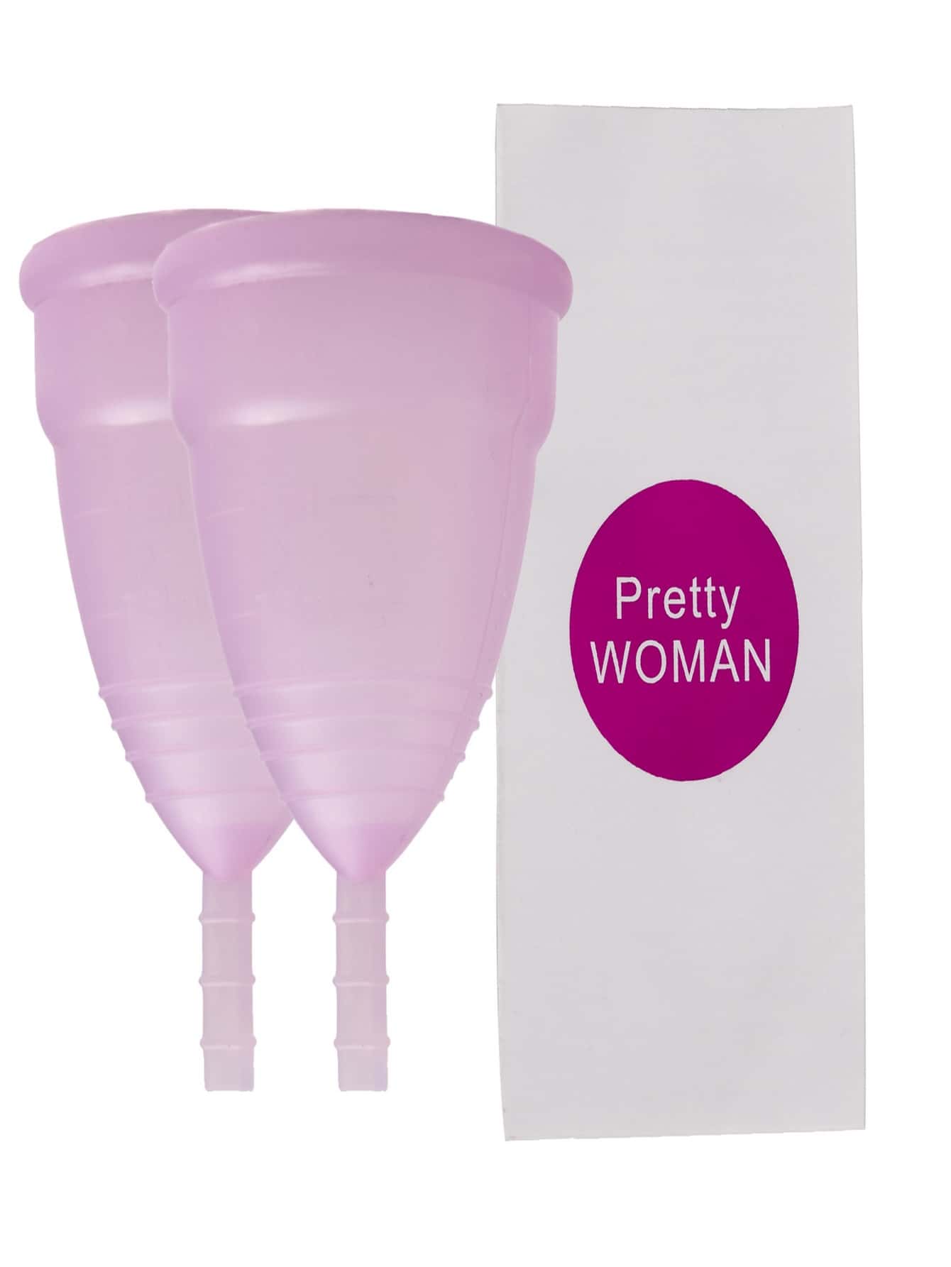 Medical Silicone Menstrual Cup Cleaning - Purple - View 1