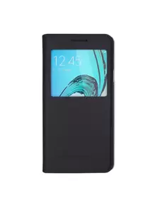 Funda Slim View Flip Cover Para Galaxy A5 2016 - Negro - Ver 1