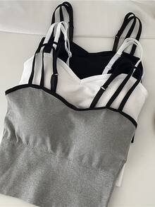 Top Corto para Mujer | Ropa de Corsé | Tops Sexy de Estética | Ropa de Mujer | Tops de mujeres - Gris - Ver 11