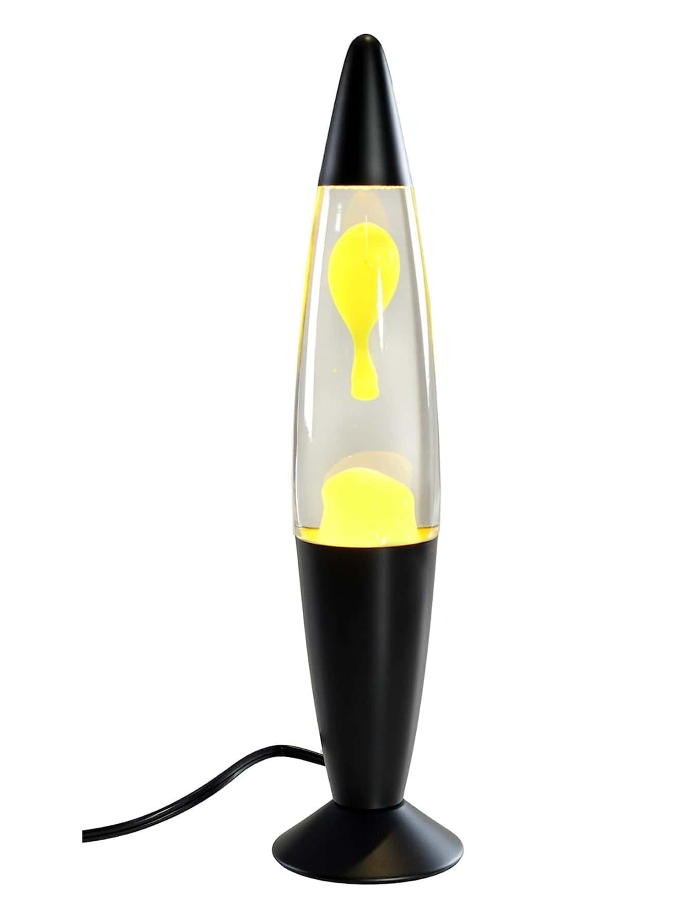 Multicolor Lava Lamp 32 Cm Rocket Base Various Colors - Yellow - View 1