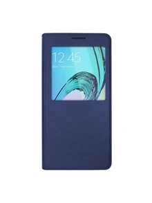 Funda Slim View Flip Cover Para Galaxy A7 2016 - Azul - Ver 1