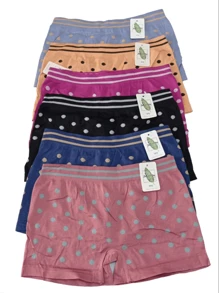 Lady Boxer Package 6 Pieces Underwear One Size Random Models - Multicolor - View 1