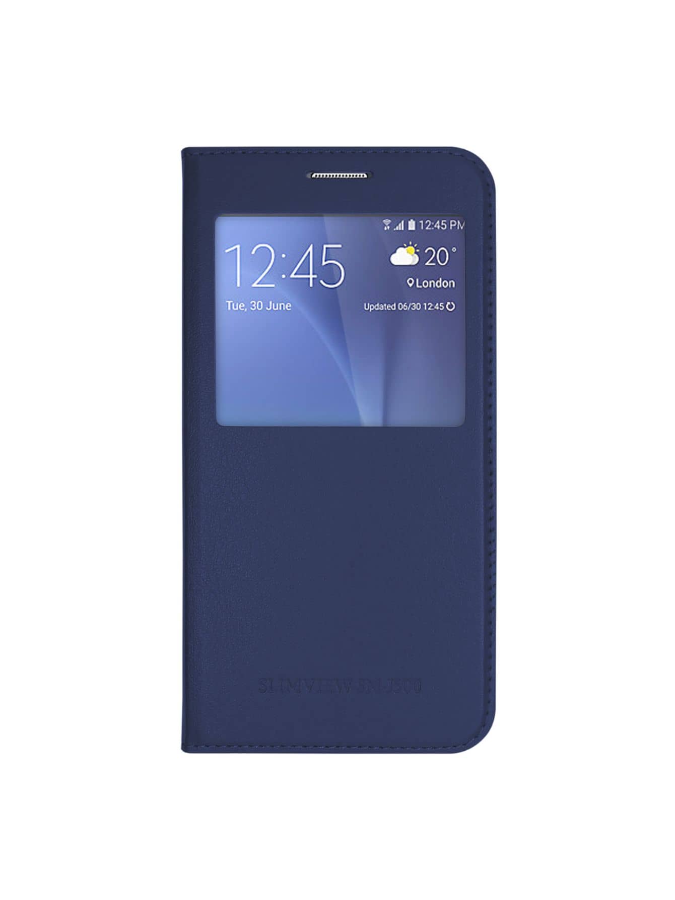 Funda Slim View Flip Cover Para Galaxy Alpha - Azul - Ver 1