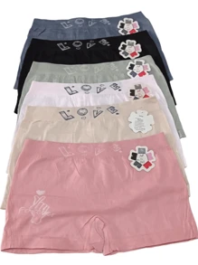 Lady Boxer Package 6 Pieces Underwear One Size Random Models - Multicolor - View 2