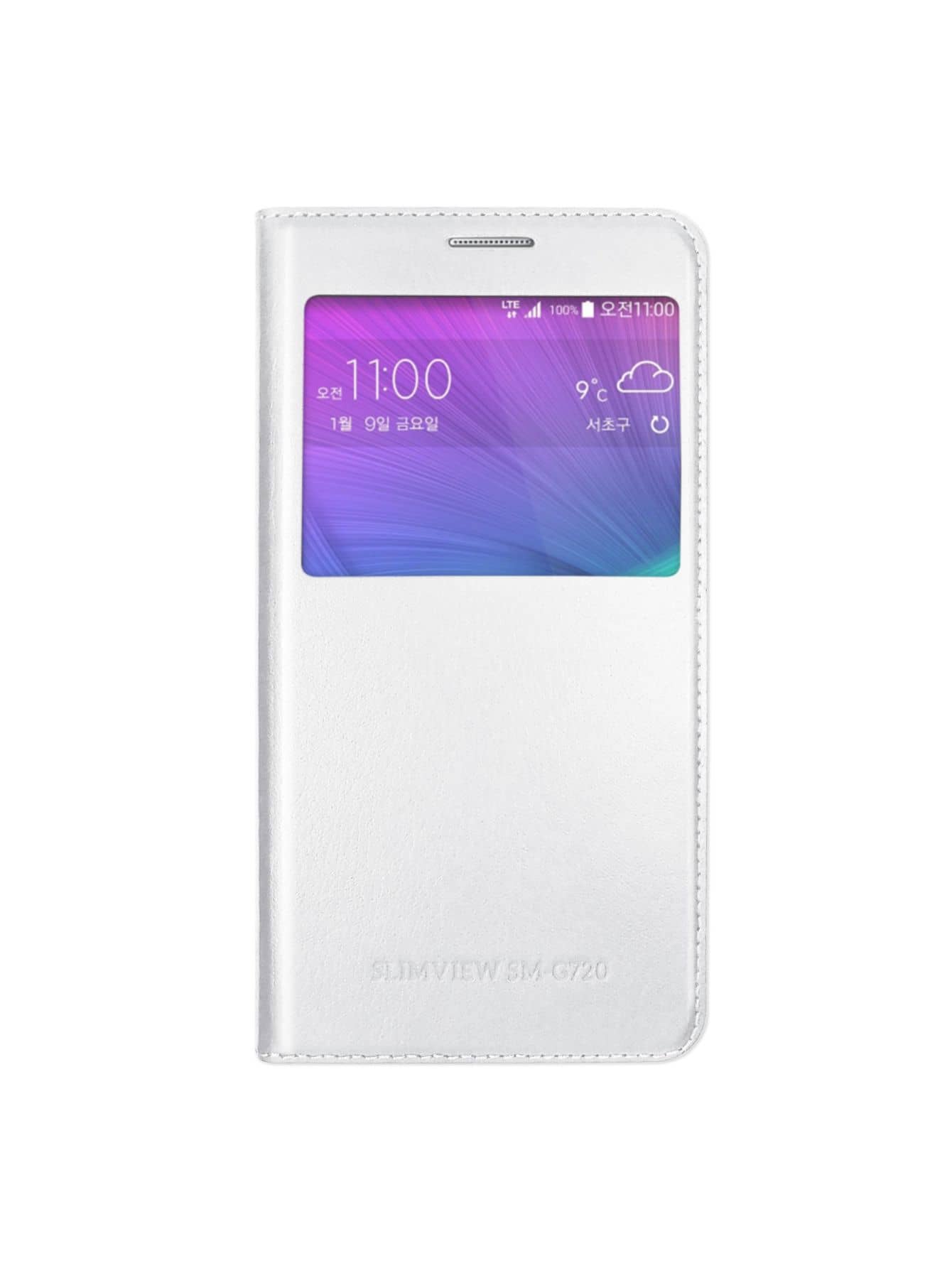 Funda Slim View Flip Cover Para Galaxy Grand Max G720 - Blanco - Ver 1