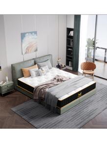 Ovios 12 Inch Medium Firm King Mattress, Cooling Gel Memory Foam Mattress, Black And White Hybrid Mattress In A Box - 黑色 - 查看 1