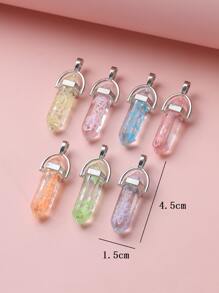 7 piezas Accesorios de joya DIY de resina con luminoso con diseño de estrella - Multicolor - Ver 4