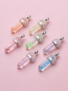 7 piezas Accesorios de joya DIY de resina con luminoso con diseño de estrella - Multicolor - Ver 3