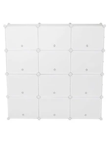 8-Tier Shoe Rack, 48 Pair Shoe Rack Organizer 24 Grids Tower Shelf Storage Cabinet,Expandable Portable Shoe Shelves Organizer for Closet Hallway Bedroom Entryway - 白色 - 查看 7