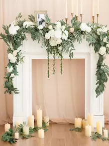 1 pieza Enredadera artificial con hojas de eucalipto y sauce para decoración de fiestas, bodas y reuniones en el hogar, Día de San Valentín, regalos, plantas falsas