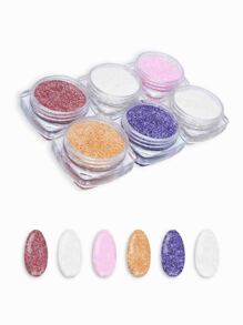 Polvo azucar decoración de uñas efecto en polvo sugar para el arte de uñas Gama B - Multicolor - Ver 1