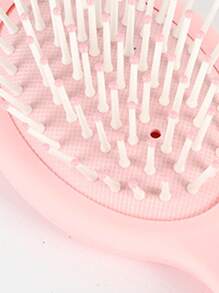 1 Máy Tính Di Động Vintage Đệm Không Khí Lược Nhựa Massage Da Đầu & Dụng Cụ Tạo Kiểu Tóc, 14 Cm X 6 Cm - Hồng - Xem 3