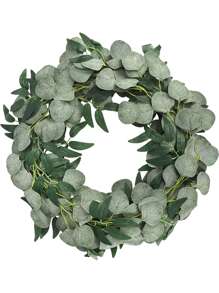 1 pieza Enredadera artificial con hojas de eucalipto y sauce para decoración de fiestas, bodas y reuniones en el hogar, Día de San Valentín, regalos, plantas falsas