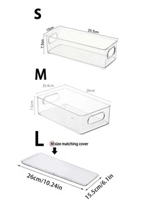 1入組透明蓋/食物儲物盒 - 無色 - 查看 3