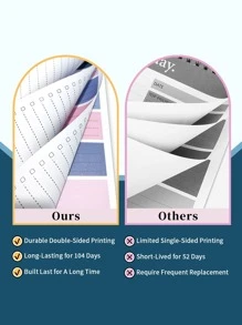 104頁雙面52頁內襯螺旋日記本筆記本，每日每週計劃記事本待辦事項列表時間表日記議程整理文具 - 綠色 - 查看 3