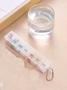 7-Day Portable Pill Box Simple And Sophisticated Design For Easy Medicine Storage - White - View 4