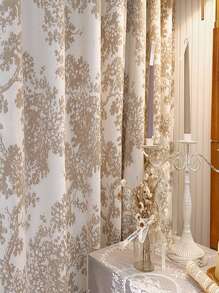 1入密碼花呢落成的高端豪華法式浪漫復古奶油色客廳/臥室窗簾布料 - 彩色 - 查看 3