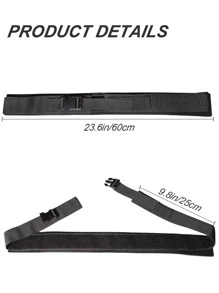 Hip Thrust Belt, Workout With Dumbbell Kettlebell For Butt Lunge Reverse Squat Glute Bridge Gym Accessories, Sport, Gym, Home Exercise, Sport Accessories, Gym Accessories, CrossFit Accessories - Black - View 2