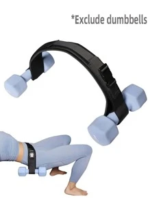 Hip Thrust Belt, Workout With Dumbbell Kettlebell For Butt Lunge Reverse Squat Glute Bridge Gym Accessories, Sport, Gym, Home Exercise, Sport Accessories, Gym Accessories, CrossFit Accessories - Black - View 1