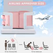 MAXTOP Travel Backpack for Women Carry On Backpack with USB Charging Port Water-Resistant Flight Approved College Backpacks Casual Daypack Bookbag Fit 15.6-Inch Laptop Pink - 粉色 - 查看 8