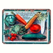 1pc Vegetable Pattern Unframed Painting, Modern Iron Unframed Painting For Home Decoration