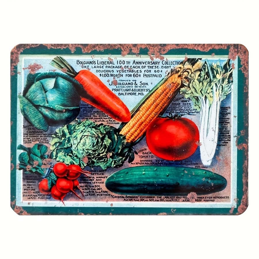 1pc Vegetable Pattern Unframed Painting, Modern Iron Unframed Painting For Home Decoration