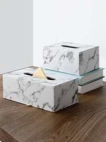 صندوق تخزين مناديل ذو نقش رخامي قطعة واحدة، صندوق مناديل أبيض حديث للمنزل، أغراض المنزل، الطاولات، ديكور المنزل، تنظيم وتخزين المنزل، ديكور الغرف، غرفة النوم، إكسسوارات المطبخ، أدوات المطبخ، منظم المطبخ، السفر، الأعياد، حامل المناديل، حامل المناديل الورقية، تجمع عائلي الأعياد، ديكور طاولة المطبخ والمنزل والغرفة المعيشة وغرفة الطعام، إكسسوارات ديكور المنزل، صندوق زخرفي، هدية زفاف للنساء، ضروريات السفر الصيفي والأعياد