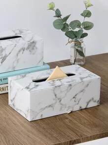 صندوق تخزين مناديل ذو نقش رخامي قطعة واحدة، صندوق مناديل أبيض حديث للمنزل، أغراض المنزل، الطاولات، ديكور المنزل، تنظيم وتخزين المنزل، ديكور الغرف، غرفة النوم، إكسسوارات المطبخ، أدوات المطبخ، منظم المطبخ، السفر، الأعياد، حامل المناديل، حامل المناديل الورقية، تجمع عائلي الأعياد، ديكور طاولة المطبخ والمنزل والغرفة المعيشة وغرفة الطعام، إكسسوارات ديكور المنزل، صندوق زخرفي، هدية زفاف للنساء، ضروريات السفر الصيفي والأعياد