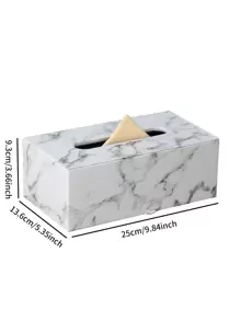 صندوق تخزين مناديل ذو نقش رخامي قطعة واحدة، صندوق مناديل أبيض حديث للمنزل، أغراض المنزل، الطاولات، ديكور المنزل، تنظيم وتخزين المنزل، ديكور الغرف، غرفة النوم، إكسسوارات المطبخ، أدوات المطبخ، منظم المطبخ، السفر، الأعياد، حامل المناديل، حامل المناديل الورقية، تجمع عائلي الأعياد، ديكور طاولة المطبخ والمنزل والغرفة المعيشة وغرفة الطعام، إكسسوارات ديكور المنزل، صندوق زخرفي، هدية زفاف للنساء، ضروريات السفر الصيفي والأعياد